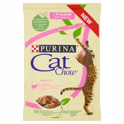 PURINA Cat Chow пауч с ягненком и зел.фасолью