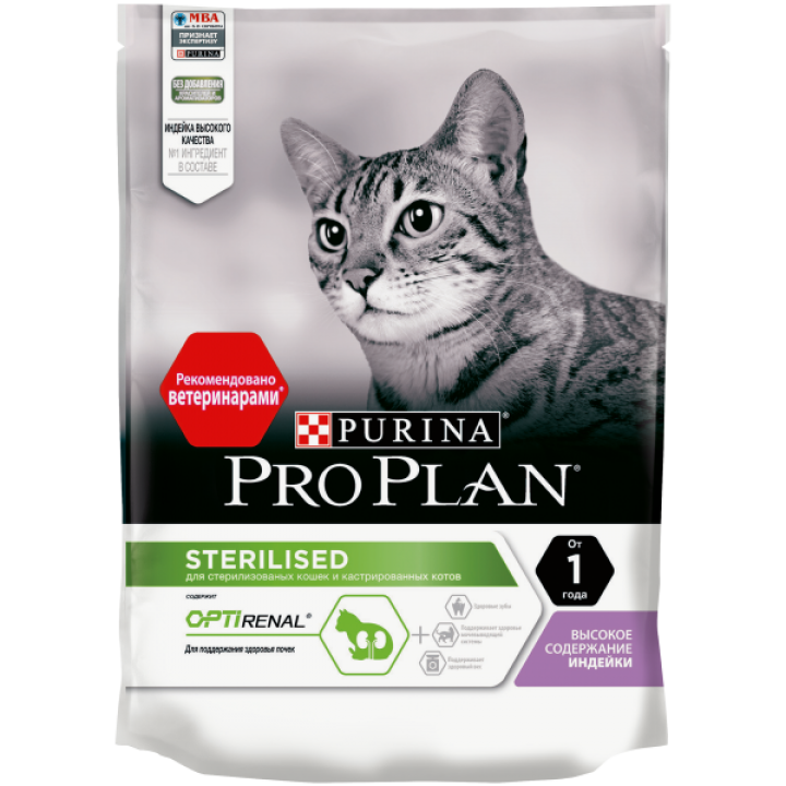 PURINA ProPlan Sterilised с индейкой