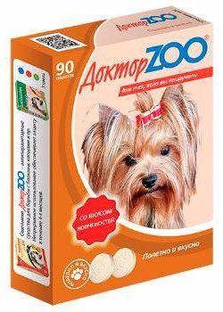 ДокторZoo витамины для собак со вкусом копченостей