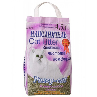 Наполнитель Pussy-Cat комкующийся
