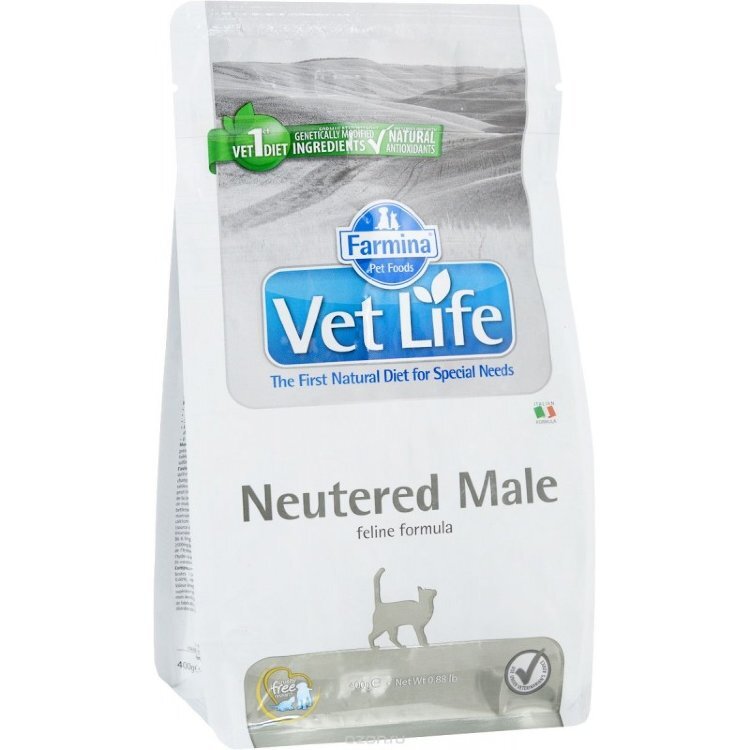 Farmina Vet Life Neutered Male для кошек 400гр