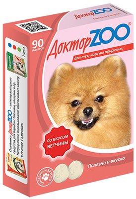 ДокторZoo витамины для собак со вкусом ветчины