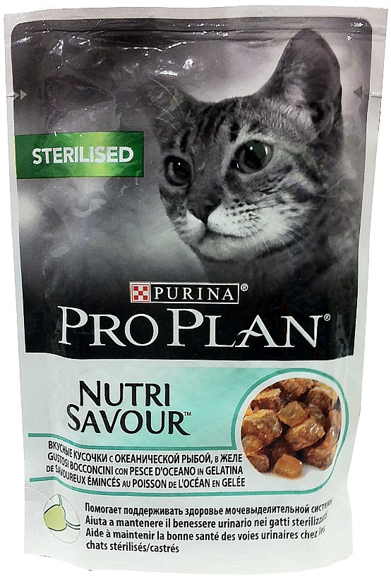 PURINA ProPlan пауч для стерилизованных рыба в желе