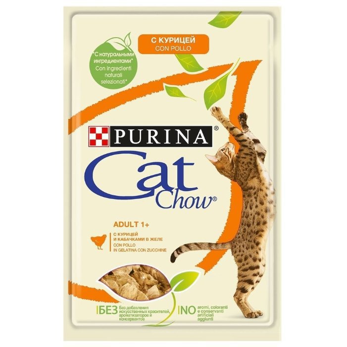 PURINA Cat Chow пауч с курицей и кабачками