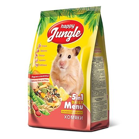 Happy Jungle сухой корм для хомяков 400гр